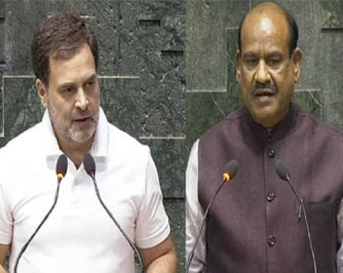 विवादित अंश हटाए जाने पर राहुल गांधी ने लोकसभा स्पीकर ओम बिरला को लिखा पत्र